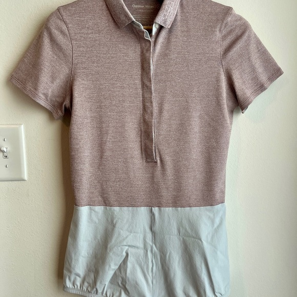 Outdoor Voices Players Polo Bodysuit Romper Short Sleeve - Picture 2 of 11